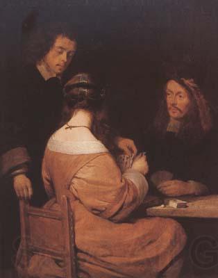 TERBORCH, Gerard The Card-Players (mk08) France oil painting art